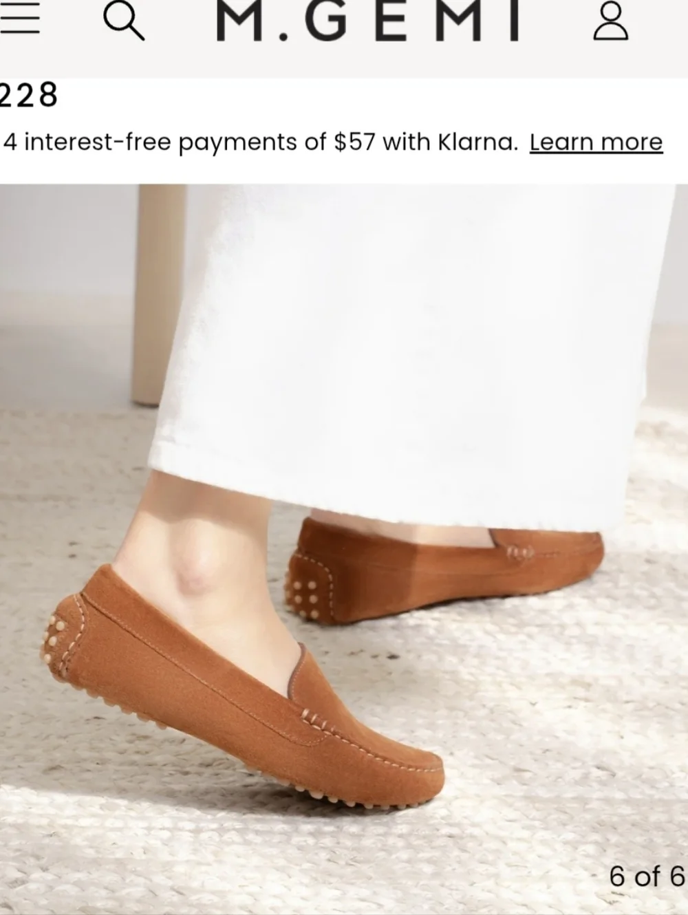 M.Gemi The Felize Driving Loafers Cappuccino Leather EU 36 Women’s Made In Italy